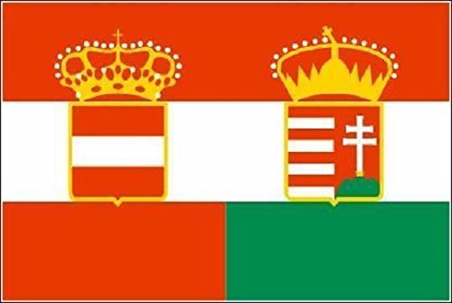 U24 Aufkleber Österreich-Ungarn Handelsflagge Flagge Fahne 8 x 5 cm Autoaufkleber Sticker von U24