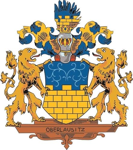 U24 Aufkleber Oberlausitz Wappen 10 x 11 cm Autoaufkleber Sticker Konturschnitt von U24