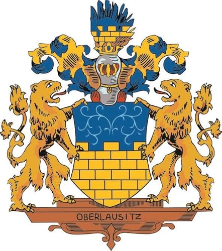 U24 Aufkleber Oberlausitz Wappen 10 x 11 cm Autoaufkleber Sticker Konturschnitt von U24