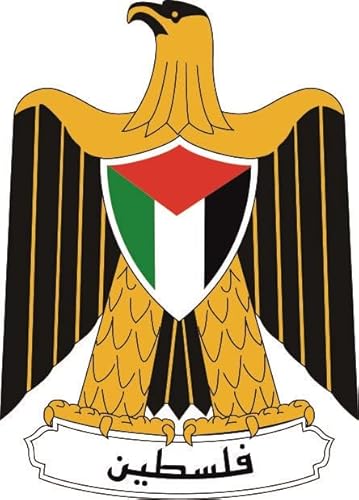 U24 Aufkleber Palästina Wappen 18 x 26 cm Autoaufkleber Sticker Konturschnitt von U24