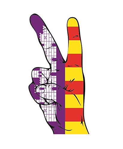 U24 Aufkleber Peace Finger Mallorca Autoaufkleber Sticker von U24