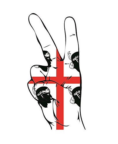 U24 Aufkleber Peace Finger Sardinien Autoaufkleber Sticker von U24