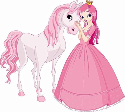U24 Aufkleber Prinzessin mit Pferd Autoaufkleber Sticker U24 Aufkleber Prinzessin mit Pferd Autoaufkleber Sticker von U24