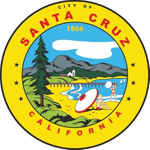 U24 Aufkleber Santa Cruz City Seal 16 cm Autoaufkleber Sticker Konturschnitt von U24