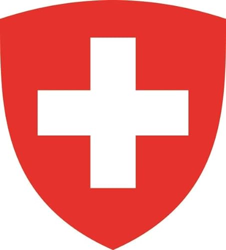 U24 Aufkleber Schweiz Wappen 27 x 30 cm Autoaufkleber Sticker Konturschnitt von U24