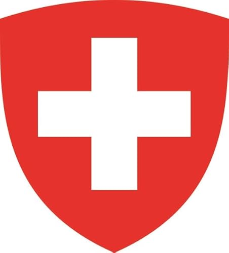 U24 Aufkleber Schweiz Wappen 27 x 30 cm Autoaufkleber Sticker Konturschnitt von U24