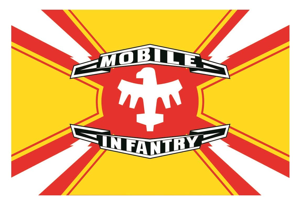 U24 Aufkleber Starship Troopers Mobile Infantry Flagge Fahne 12 x 8 cm Autoaufkleber Sticker von U24