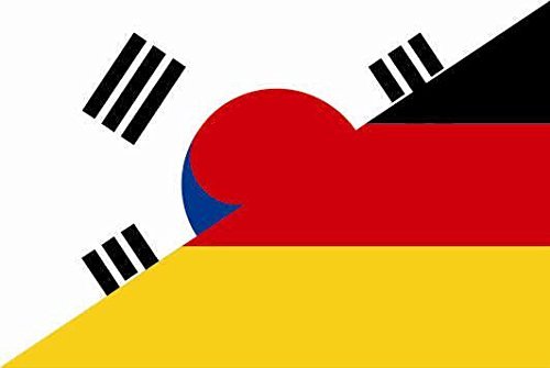 U24 Aufkleber Süd Korea-Deutschland Flagge Fahne 8 x 5 cm Autoaufkleber Sticker von U24