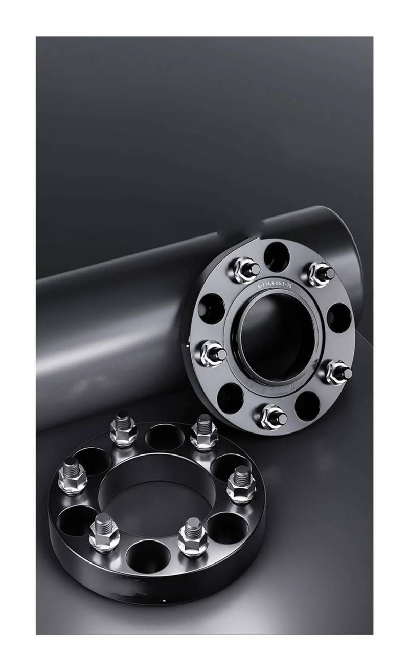 Radschrauben 2 Pcs Rad Spacer Adapter PCD 5x 114,3 CB 64,1mm Zubehör Für Tesla Für Modell Für 3 Für Y 2022 Geschmiedet Aluminium Spurverbreiterungen(20mm-M14X1.5) von UAGFDFF