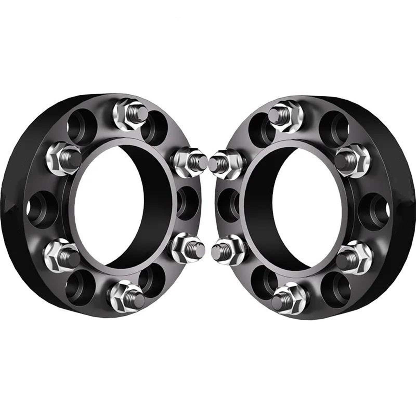 Radschrauben 2 Stück Spurverbreiterungsadapter 6x139,7 CB 106,1 M12x1,5 Für Toyota Für Hilux Für Revo 2020-2024 6-Loch Geschmiedete Aluminiumlegierung Spurverbreiterungen(35MM) von UAGFDFF