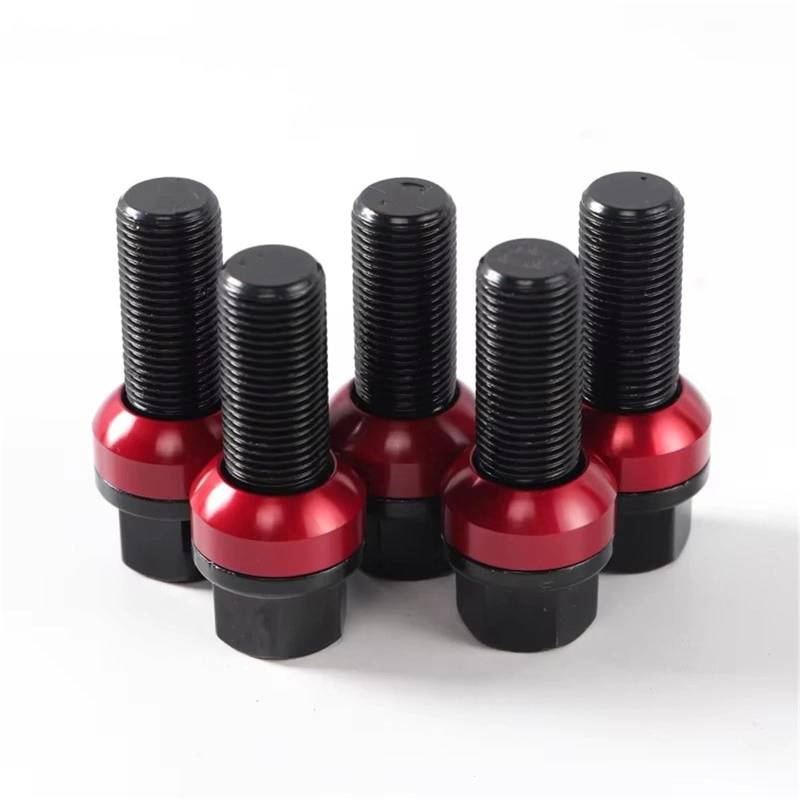 Radschrauben 4/5 Stück Rad B12.9 Grade Geschmiedete Schrauben Muttern Schraube Für VW Für Golf 5/6/7 CC M12x1,5 Spurverbreiterungen(5PCS 28mm Cone) von UAGFDFF