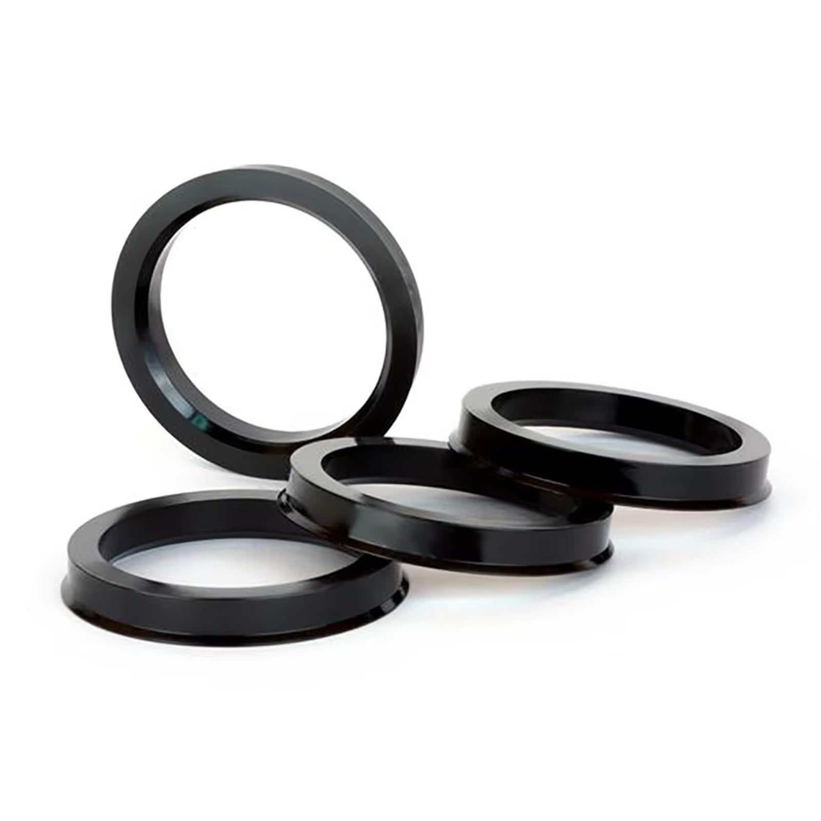 Radschrauben 4 Stück 64,1–54,1/56,1/56,6/57,1/60,1 Mm Schwarze Kunststoff-Radnaben-Zentrierringe Auto-Radnabenringe Spurverbreiterungen(64.1-60.1mm) von UAGFDFF