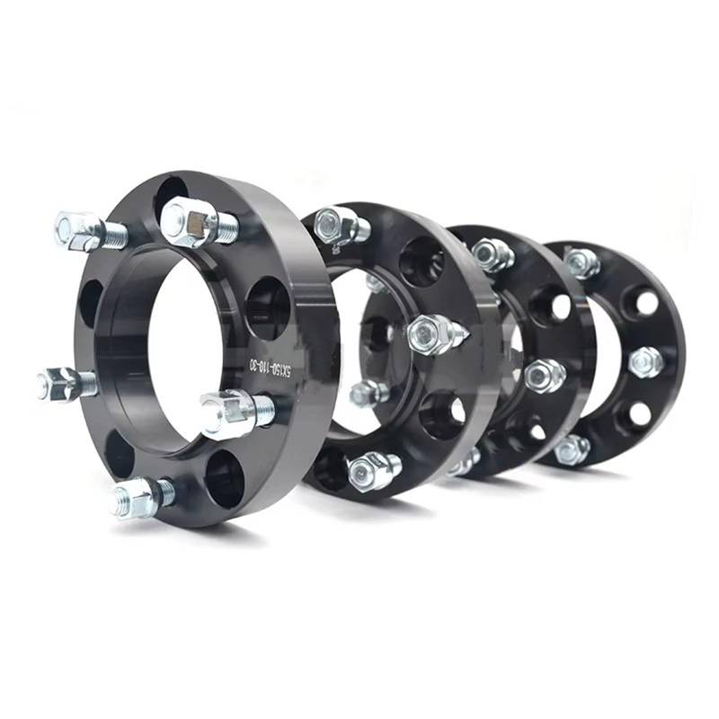 Radschrauben 4PCS 5x150 Rad Spacer Adapter Geschmiedet Aluminium 30mm 110CB Hub Centric 14 * 1,5 Studs Für Tundra 2007 Für Land Für Cruiser Spurverbreiterungen von UAGFDFF