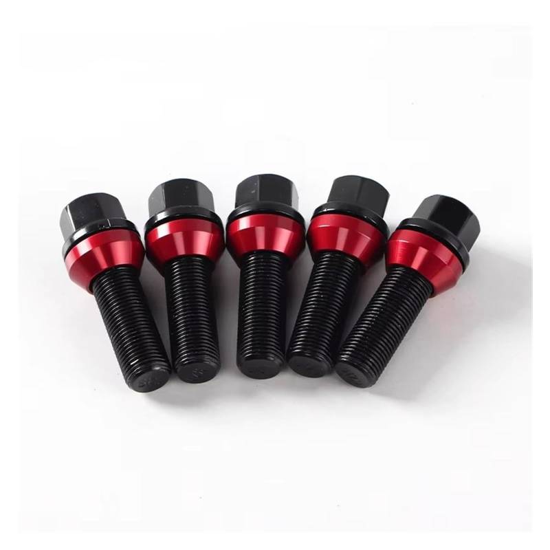 Radschrauben Für A4 A5 A6 M14x1,5 4/5 Stück Rad B12.9 Geschmiedete Schrauben Muttern Schraube Spurverbreiterungen(5PCS 40mm Ball) von UAGFDFF