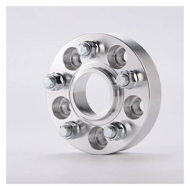 Radschrauben Spurverbreiterungsadapter PCD 5x105 CB 56,6 Mm Für Chevy Für Cruze Für Avco Für Bolzen 2 Stück Spurverbreiterungen(Silber,25mm) von UAGFDFF
