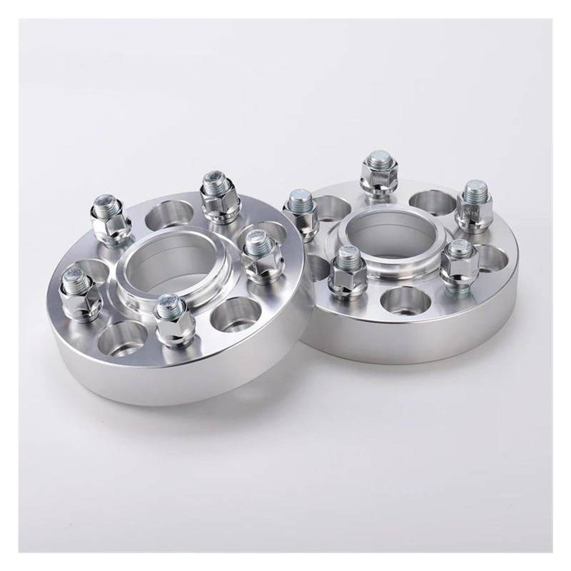 Radschrauben Spurverbreiterungsadapter PCD 5x114,3 CB 66,1 Mm Für Nissan Für X-Trail 2-teilige Spurverbreiterung Spurverbreiterungen(Silber,15mm) von UAGFDFF