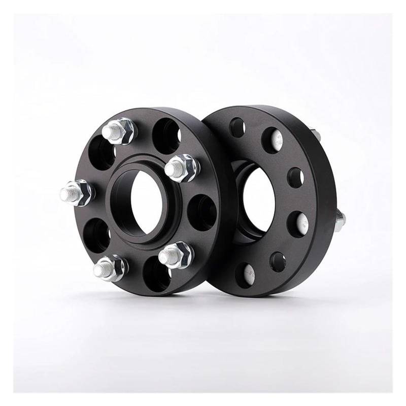 Radschrauben Spurverbreiterungsadapter PCD 5x115 CB71,6 Mm Für Dodge Für Challenger 2 Stück Radadapter Spurverbreiterungen(Schwarz,15mm) von UAGFDFF