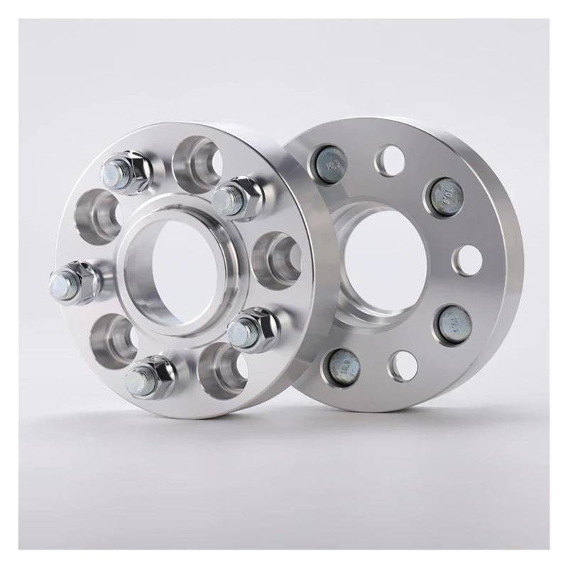 Radschrauben Spurverbreiterungsadapter PCD 5x115 CB71,6 Mm Für Dodge Für Challenger 2 Stück Radadapter Spurverbreiterungen(Silber,30mm) von UAGFDFF