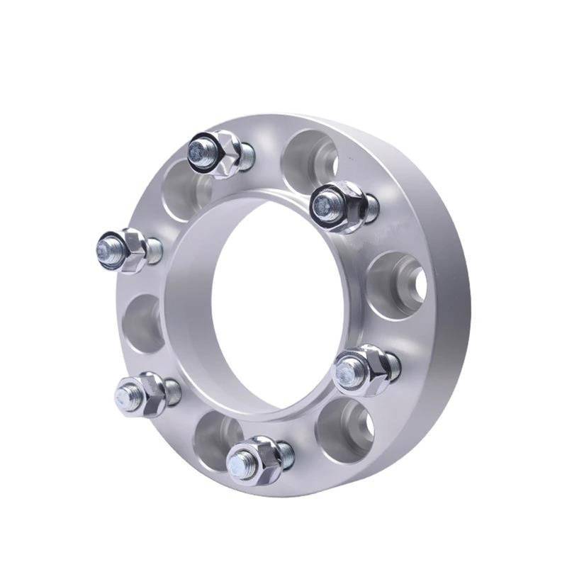 Radschrauben Spurverbreiterungsadapter PCD 6x139,7 CB 67,1mm Für Mitsubishi Für Pajero Separator Geschmiedete Aluminiumlegierung M12x1,5 1 Stück Spurverbreiterungen(Silver 35mm) von UAGFDFF
