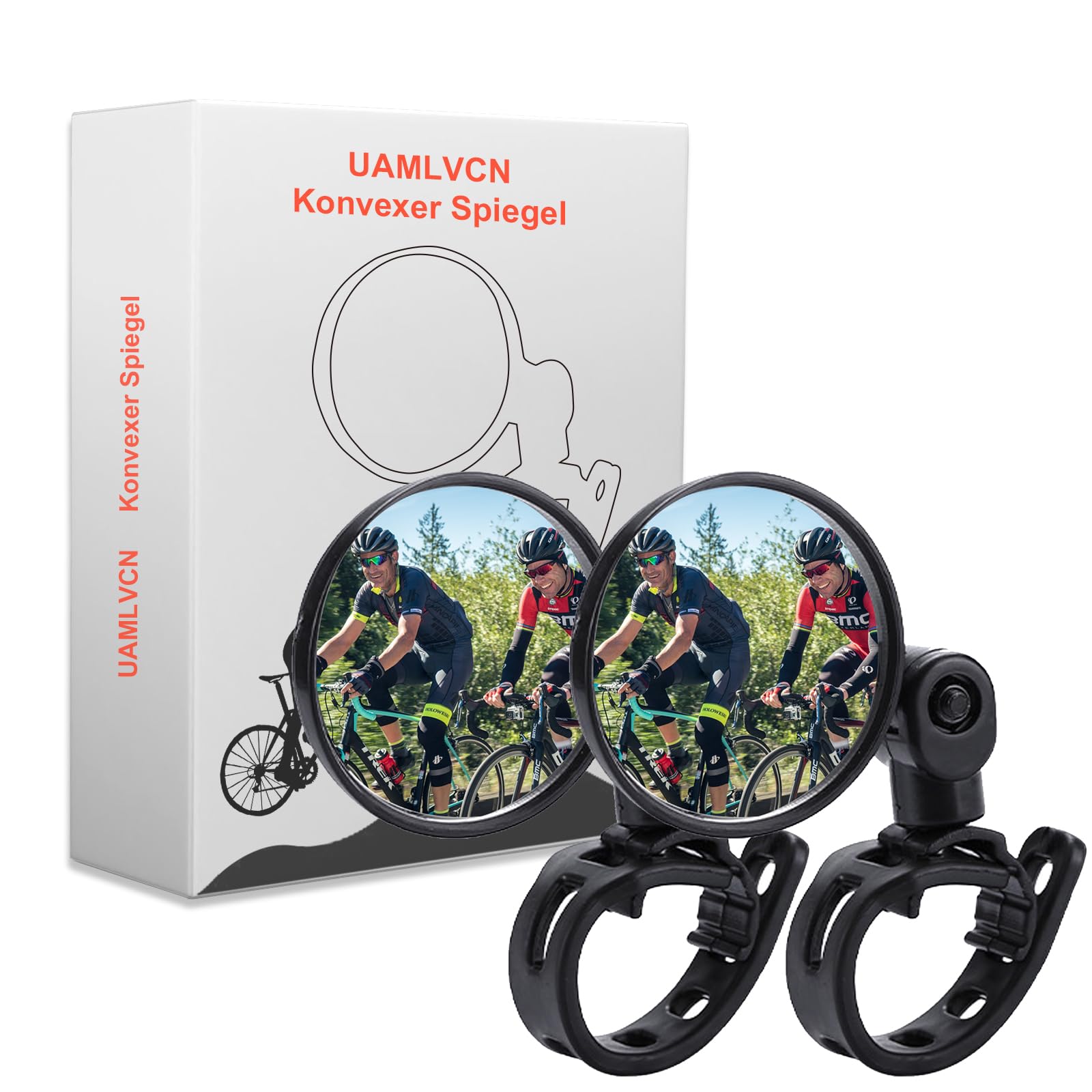 Fahrradspiegel, 2 Stück Rückspiegel Fahrrad, 360° Drehbar Fahrradspiegel Klappbar Universal für Lenker 15-35mm, E-Bike links, Spiegel für Fahrrad Rennrad Roller Mountainbike Fahrradspiegel, 2 Stück Rückspiegel Fahrrad, 360° Drehbar Fahrradspiegel Klappbar Universal für Lenker 15-35mm, E-Bike links, Spiegel für Fahrrad Rennrad Roller Mountainbike von UAMLVCN