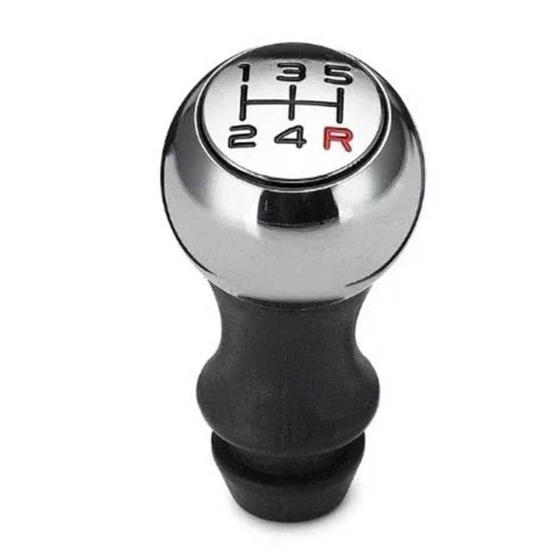 5-Gang-Auto MT Schaltknauf Hebel Schalthebel Griff Stick Für Peugeot 106 206 306 406 107 207 307 407 BX101577 Autoteile(Black Number red R) von UANGLI