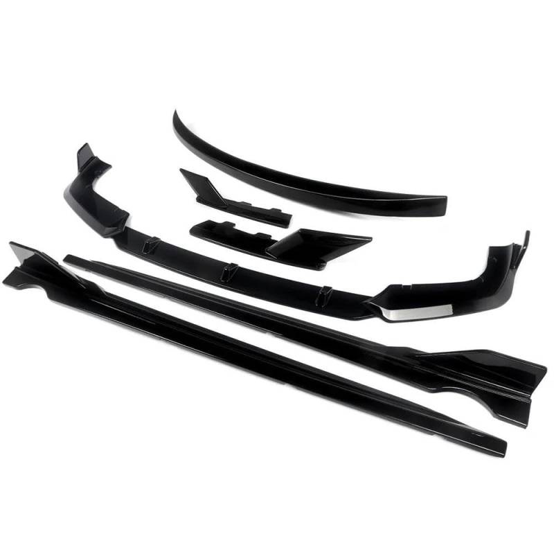 Autopart 6PCS Aero Body Kits Front Splitter Spoiler Heckdiffusor Für BMW X5M F95 2020-2022 Auto Zubehör Glanz Schwarz von UANGLI