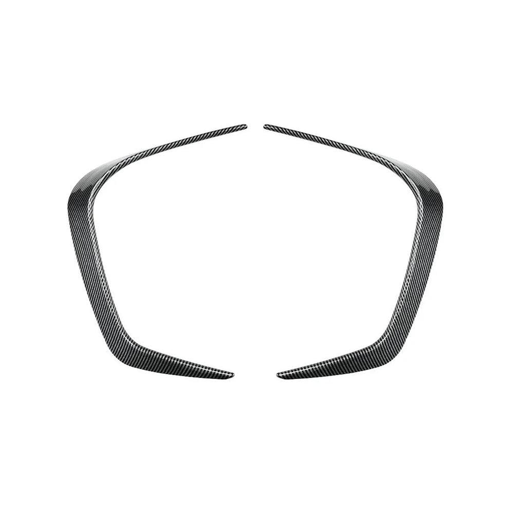 Autopart Canard Stoßstange Lip Front Side Spoiler Splitter Für BMW 2 Serie Coupe G42 Für 220i 230i M240i M Sport 2 Türen 2022-2024(Carbon Look) von UANGLI