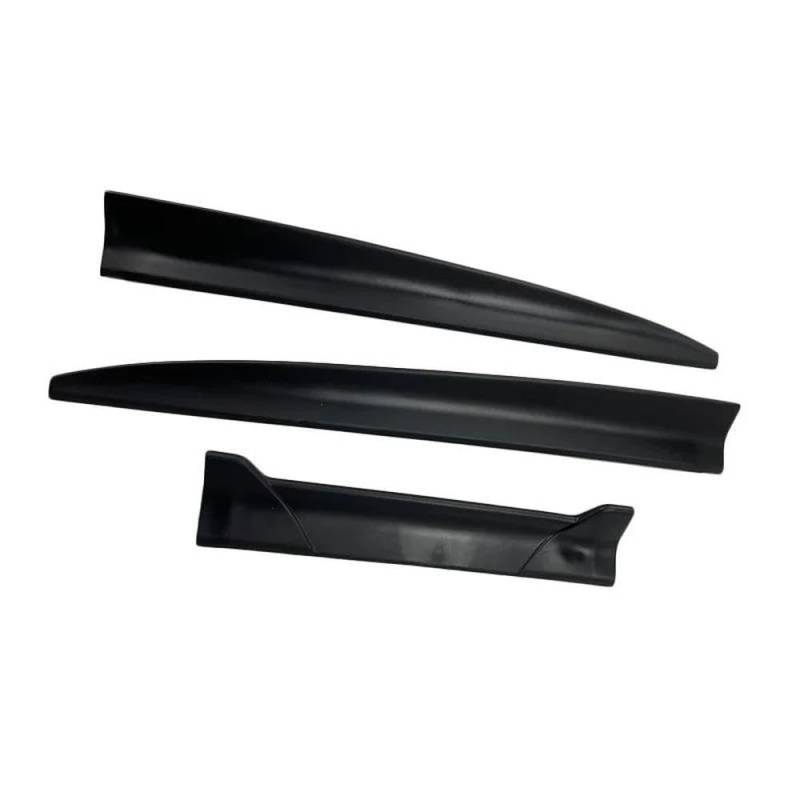 Autopart Für Ford Escort Limousine Zubehör 2015-2020 Auto Hinten Stamm Spoiler Flügel 3Pcs Gummi Matt Schwarz(Sty1 Matt Black) von UANGLI