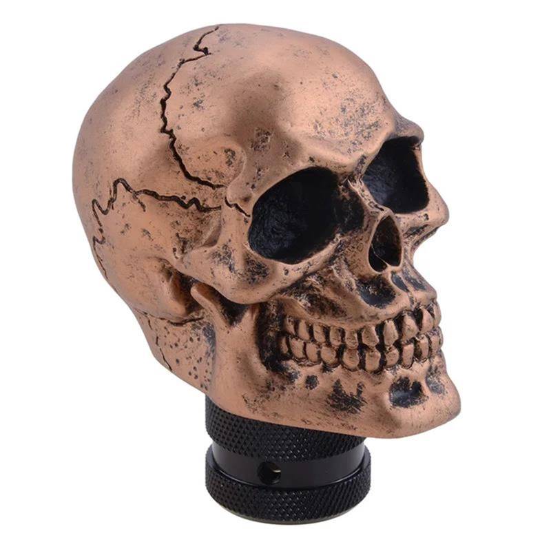 Ersatzteile Auto-Automatik-Schaltknauf Totenkopf Personalisierte Modifikation Schalthebel Universeller Manueller Schalthebel 9 Farben (Color : B) von UANGLI