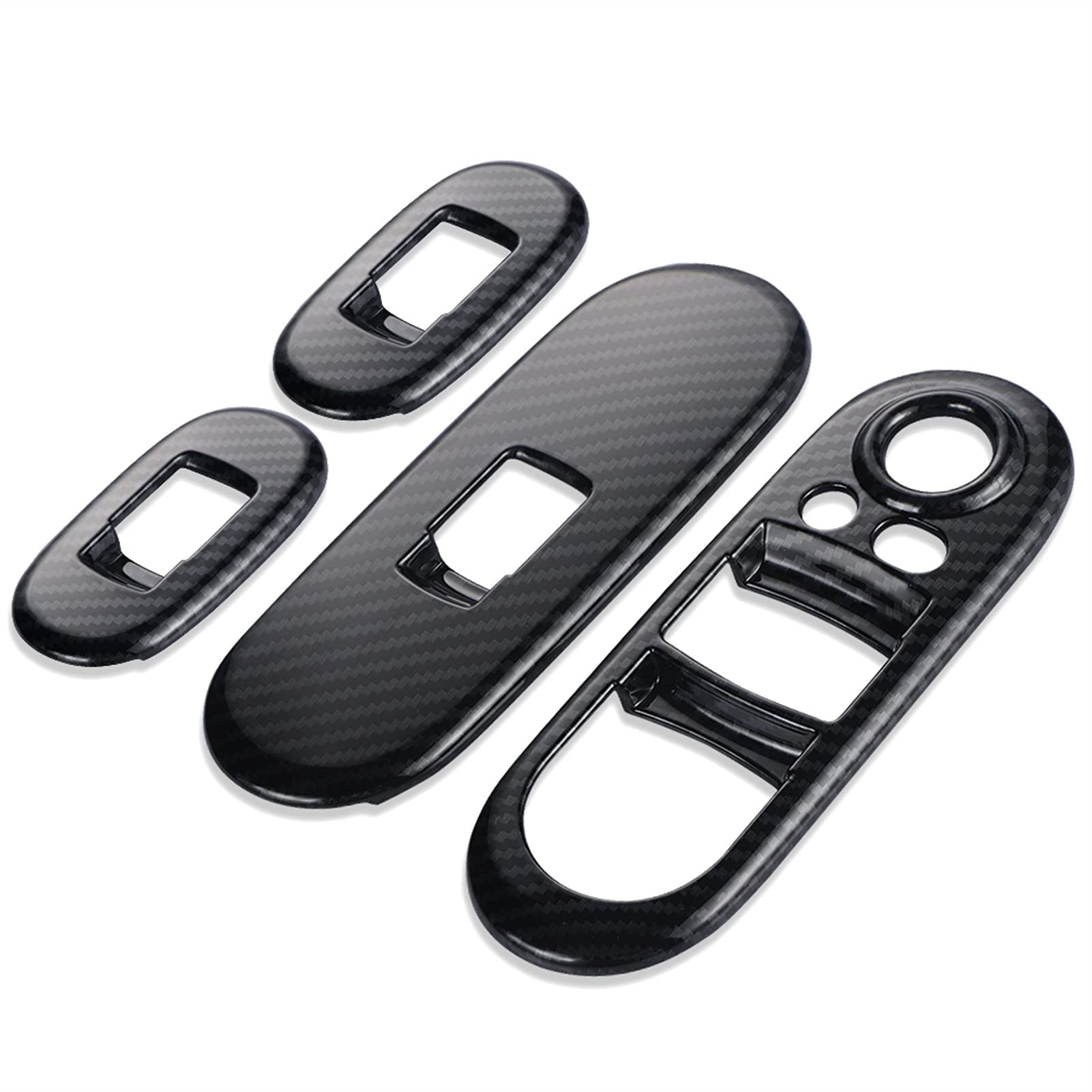 UANGLI Auto Fensterheber Schalter Control Cober Fall Shell Kohlefaser Aufkleber Für Mini Cooper S JCW F55 F56 Fließheck Ersatz-Türgriff (Color : F55 Lifter Switch) von UANGLI