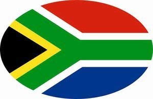 UB Aufkleber Südafrika Oval 10 cm x 6,5 cm Flagge/Fahne (Autoaufkleber) von UB