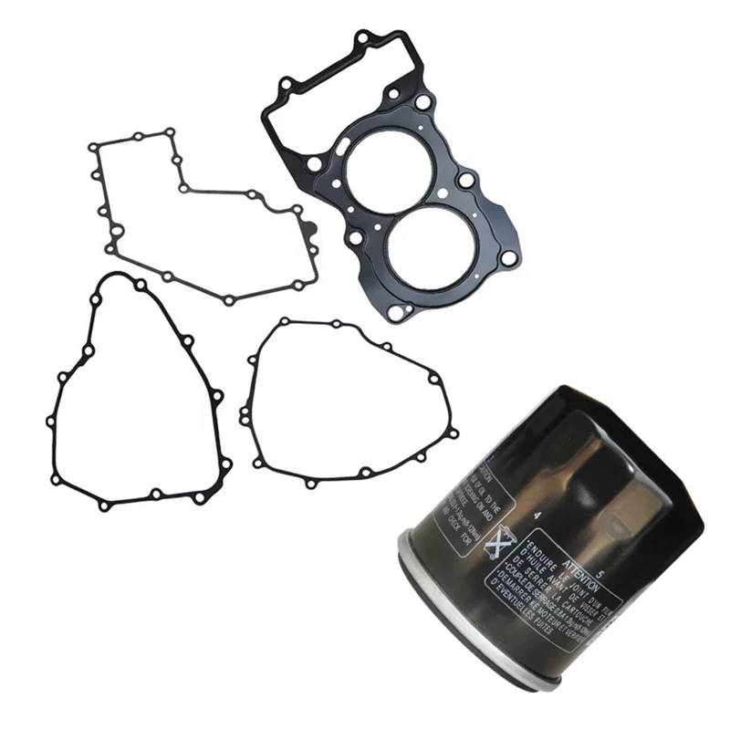 Motorrad Motor Abdeckungen Dichtung Kits Und Öl Filter for Ninja400 EX400 2018-2022 von UCROSSMK