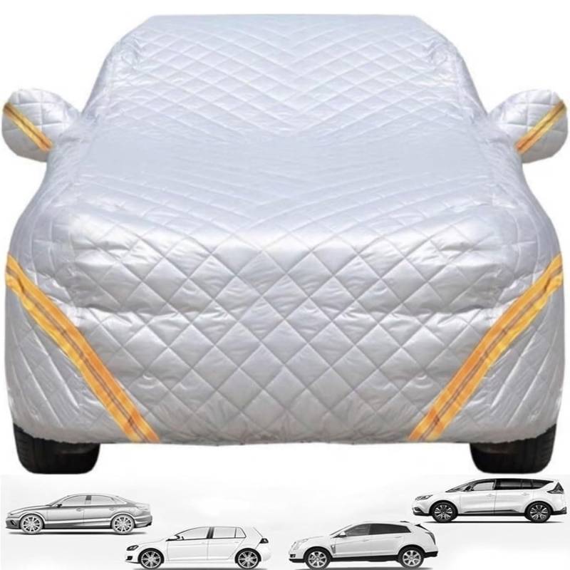 Hagelschutz-Autoabdeckung für Mazda CX-3 CX-5 CX-7 CX-9 MX-5 RX-8 RX-7, Outdoor mit Baumwollzusatz, sonnenbeständig, komplett personalisierte Autoabdeckung(Silver,CX-3) von UE-MAOLU