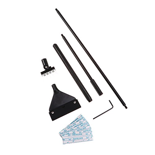 UEETEK Aluminiumlegierungs Algen Schaber Reiniger Bürste mit 10 Edelstahl Blatt für Aquarium Riff Pflanzenglas Behälter UEETEK Aluminiumlegierungs Algen Schaber Reiniger Bürste mit 10 Edelstahl Blatt für Aquarium Riff Pflanzenglas Behälter von UEETEK