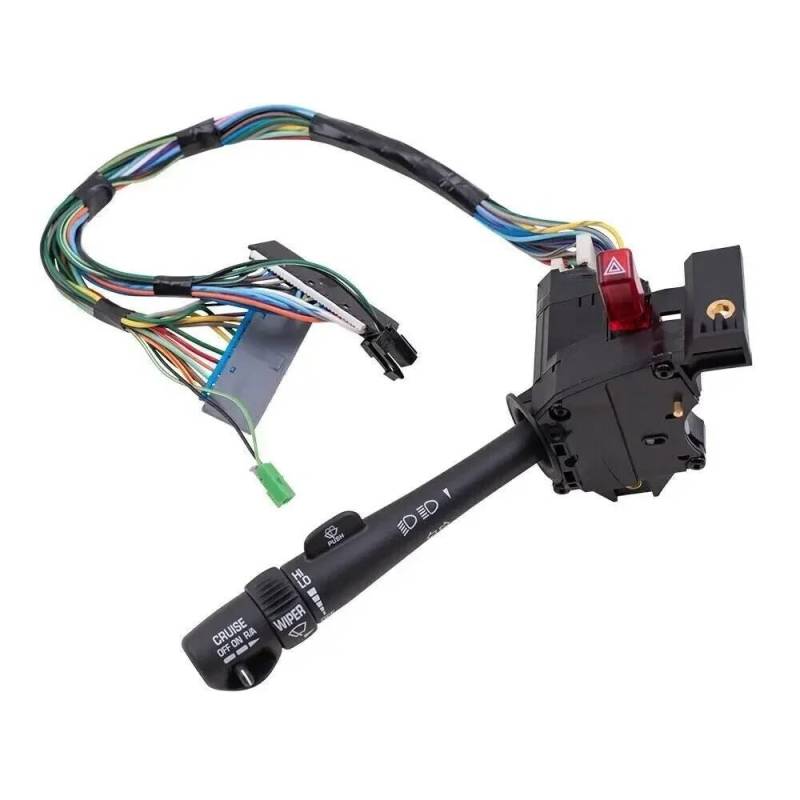 UEGVJIAS Lenksäulenschalter Kompatibel mit Cadillac für Escalade 2002 2003 Autowischer-Blinker-Tempomatschalter 26100839 von UEGVJIAS