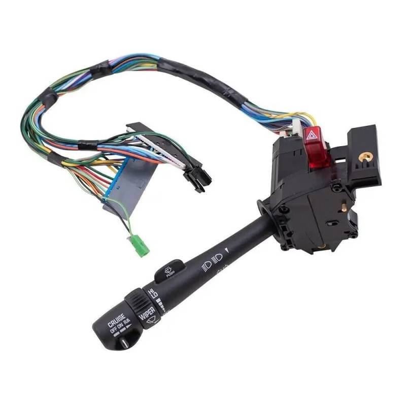 UEGVJIAS Lenksäulenschalter Kompatibel mit GMC für Sierra 1500 2500 1999 2000 2001 2002 Auto-Tempomat-Scheibenwischer-Blinkerhebelschalter 26100839 von UEGVJIAS