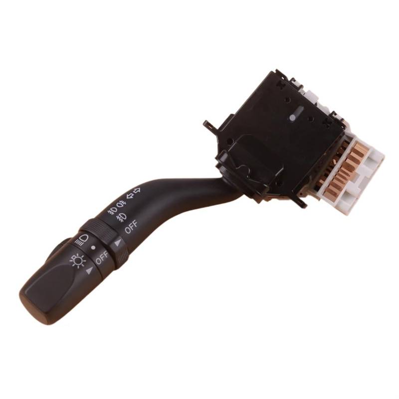 UEGVJIAS Lenksäulenschalter Kompatibel mit Mazda für 6 für CX-7 für RX8 2003 2004 2005 2006 2007 2008 GJ6H66122 Linker Blinker-Scheinwerferlampen-Säulenschalter Schwarz von UEGVJIAS