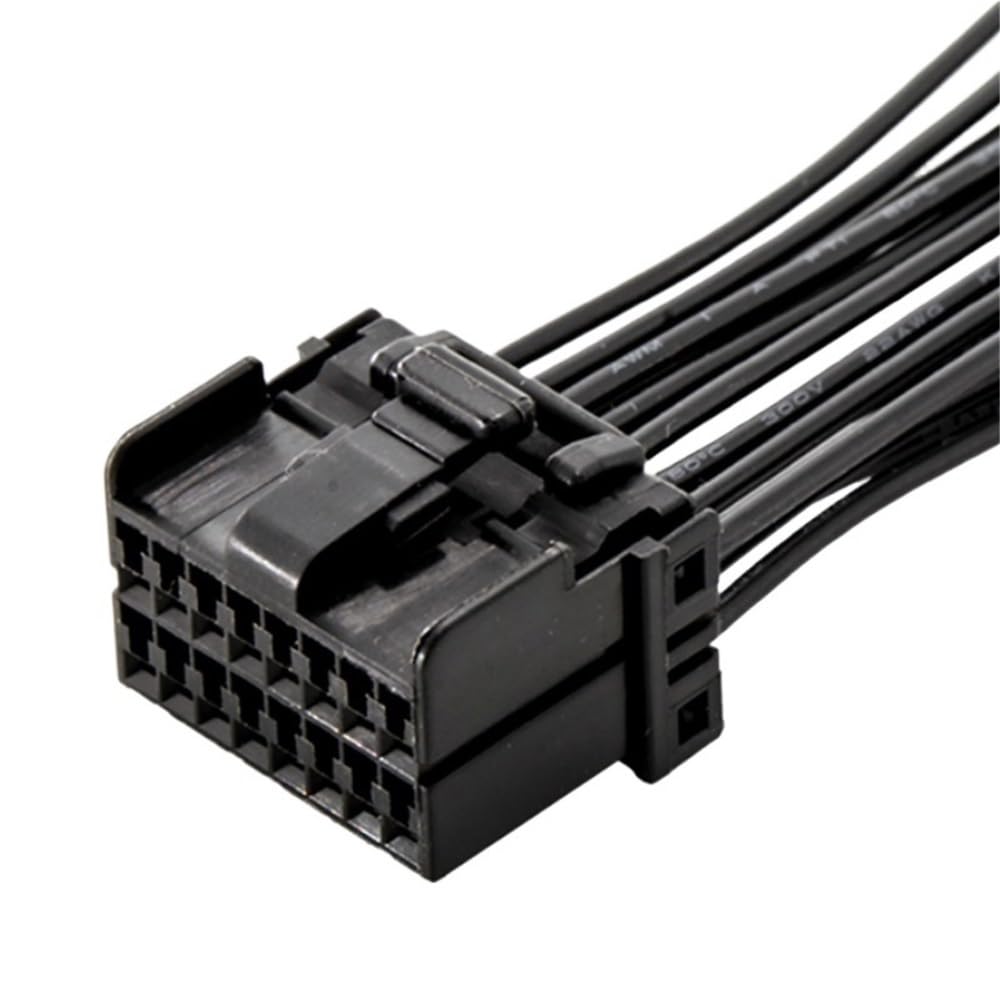 UEGVJIAS Stecker für Sensor 6 8 12 16 20 Pin 1,2mm Ummantelte Auto Fensterheber Stecker Stecker Kabelbaum 174047-2 174045-2 175507-2 174044-2 174046-2(16P Wire Harness) von UEGVJIAS