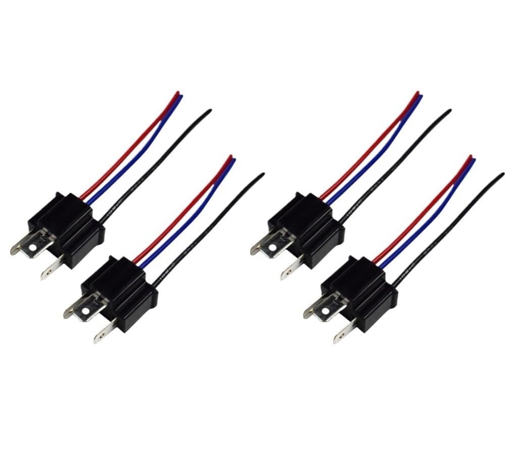 UEGVJIAS Stecker für Sensor 9003 H4 Lampenfassung Stecker Adapter Stecker Auto Scheinwerfer Nebelscheinwerfer Stecker Adapter Buchse Kabelbaum Scheinwerfer Stecker(2Pair) von UEGVJIAS