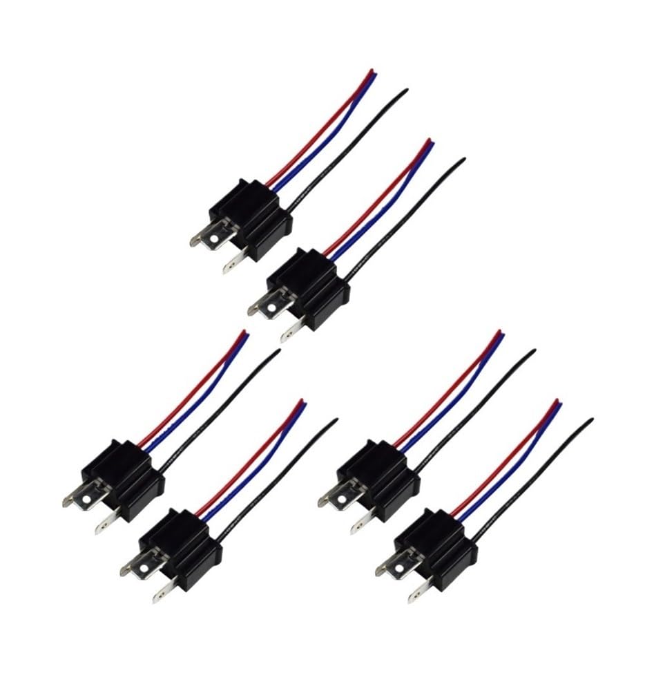 UEGVJIAS Stecker für Sensor 9003 H4 Lampenfassung Stecker Adapter Stecker Auto Scheinwerfer Nebelscheinwerfer Stecker Adapter Buchse Kabelbaum Scheinwerfer Stecker(3Pair) von UEGVJIAS