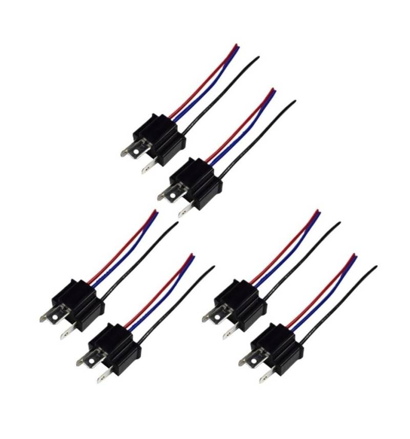 UEGVJIAS Stecker für Sensor 9003 H4 Lampenfassung Stecker Adapter Stecker Auto Scheinwerfer Nebelscheinwerfer Stecker Adapter Buchse Kabelbaum Scheinwerfer Stecker(3Pair) von UEGVJIAS