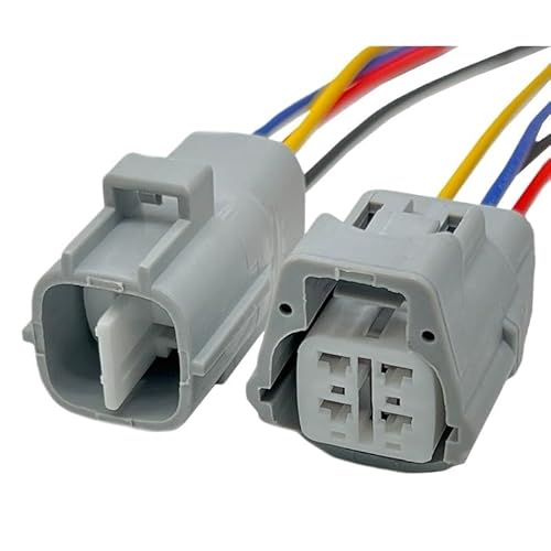 UEGVJIAS Stecker für Sensor Kompatibel Mit Suzuki 4-poligem Sauerstoffsensor-Stecker Kabelbaum Elektronischem Autoanschluss 6188-0066 6189-0126(4Pin Male and Female) von UEGVJIAS