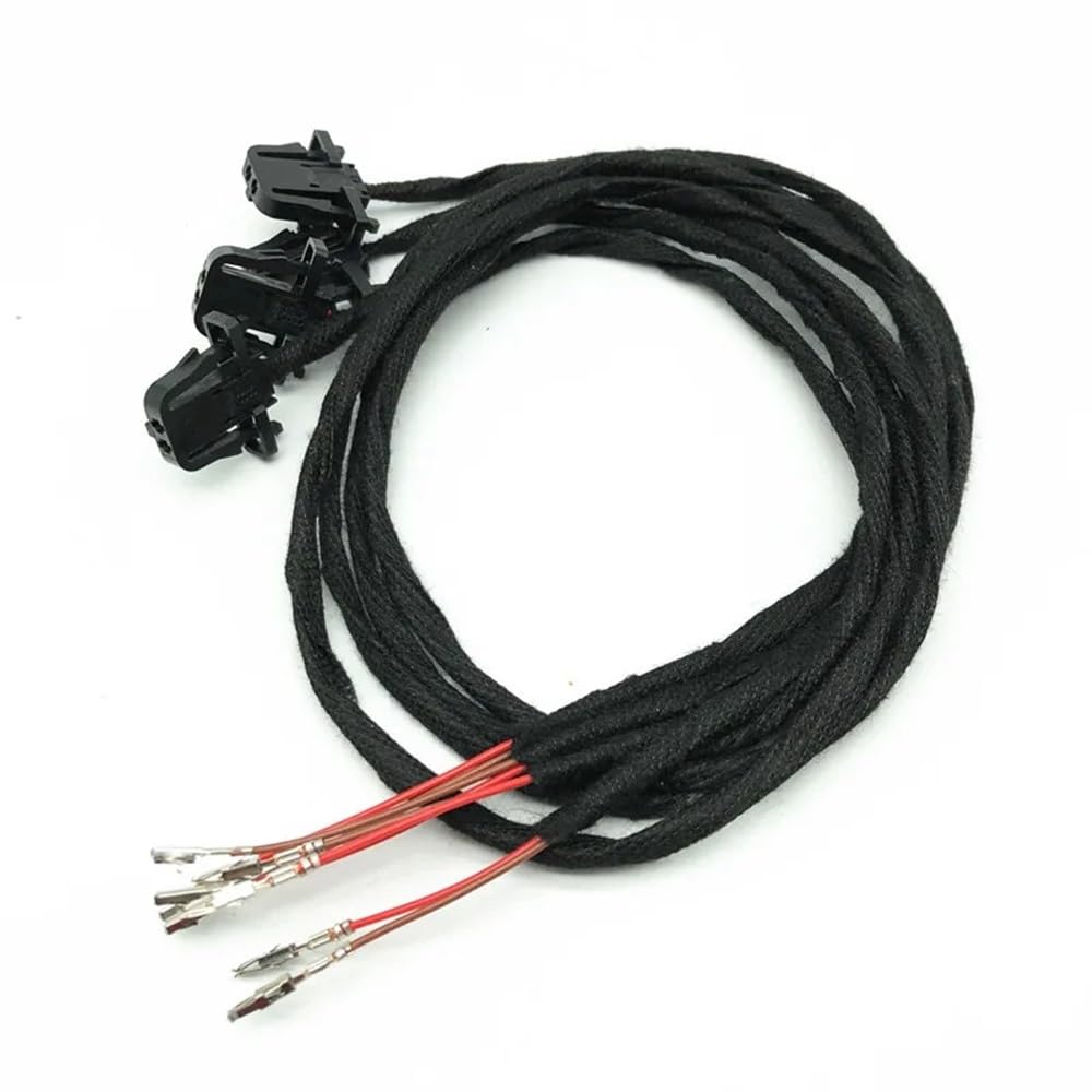 UEGVJIAS Stecker für Sensor Kompatibel Mit VW Für Golf MK5 MK6 MK7 7.5 Für J&etta Für Passat B6 B7 B8 Für Tiguan Kabelbaum Für Willkommenstürbeleuchtung Im Auto(1SET) von UEGVJIAS