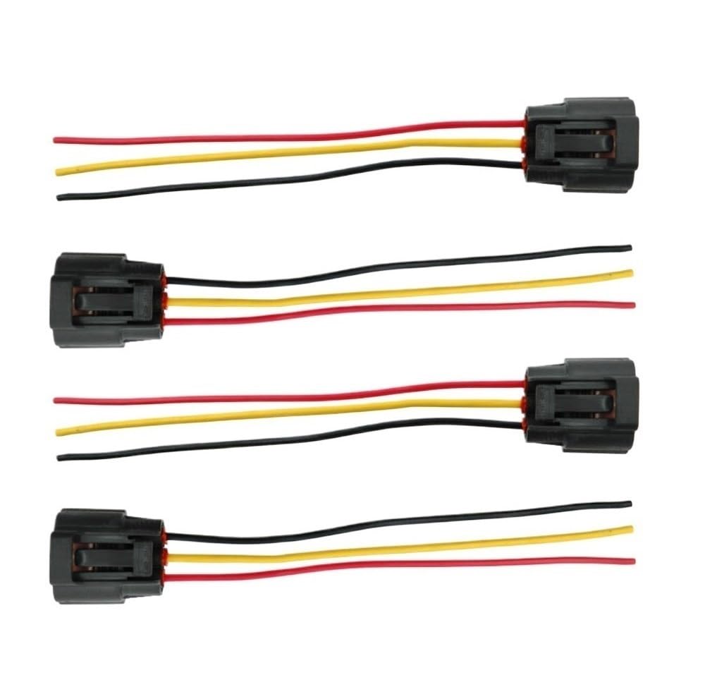 UEGVJIAS Stecker für Sensor Kompatibel mit Mitsubishi für Lancer für Space für Star Zündspulenanschlüsse Reparatur Kabelbaumstecker MD361710 1832A016(4 PCS) von UEGVJIAS
