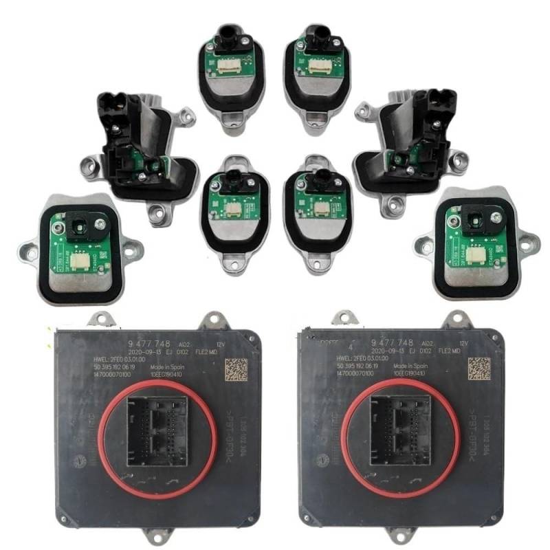UEGVJIAS Tagfahrlicht Modul Kompatibel Mit 3er F30 LCI 63117419620 63117419615 Auto-DRL-Leuchten Vorschaltgerät Scheinwerfer-Steuergerät ECU-Set 9477748 63117419619(Full Set) von UEGVJIAS