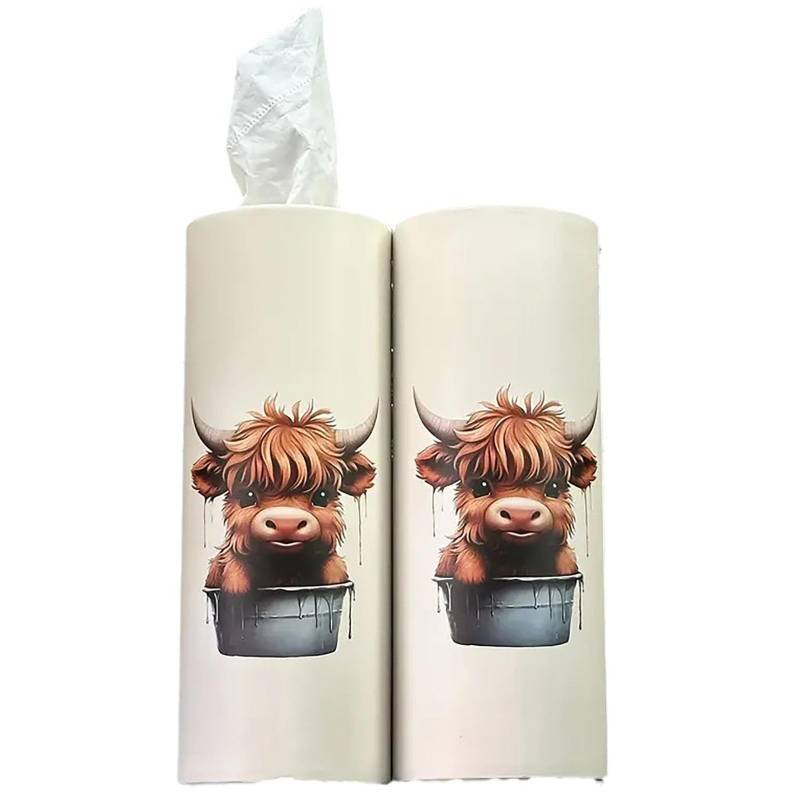 UEGVJKHXB Auto-Gewebe-Halter mit Gesichts-Gewebe-Bulk, Auto-Gewebe-Box Runde Container-Tissue-Schläuche Reise-Gewebe für Auto-Wohnzimmer Zimmer Schlafzimmer Tissue Box Halter-04||4PCS von UEGVJKHXB