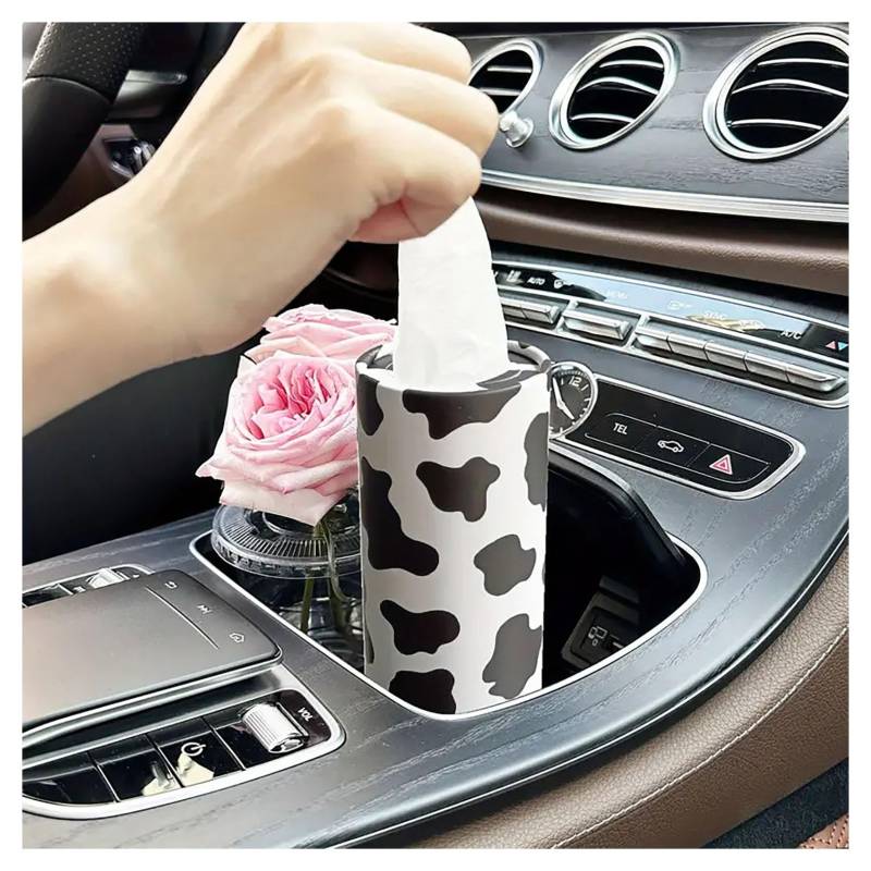 UEGVJKHXB Auto-Gewebe-Halter mit Gesichts-Gewebe-Bulk, Auto-Gewebe-Box Runde Container-Tissue-Schläuche Reise-Gewebe für Auto-Wohnzimmer Zimmer Schlafzimmer Tissue Box Halter-07||2PCS von UEGVJKHXB
