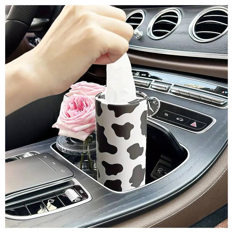 UEGVJKHXB Auto-Gewebe-Halter mit Gesichts-Gewebe-Bulk, Auto-Gewebe-Box Runde Container-Tissue-Schläuche Reise-Gewebe für Auto-Wohnzimmer Zimmer Schlafzimmer Tissue Box Halter-10||4PCS von UEGVJKHXB
