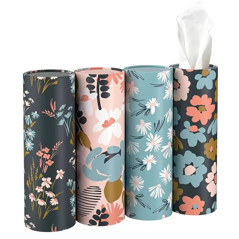 Auto-Gewebe-Halter mit Gesichts-Gewebe-Bulk, Auto-Gewebe-Box Runde Container-Tissue-Schläuche Reise-Gewebe für Auto-Wohnzimmer Zimmer Schlafzimmer Tissue Box Halter-22||4PCS von UEGVJKHXB