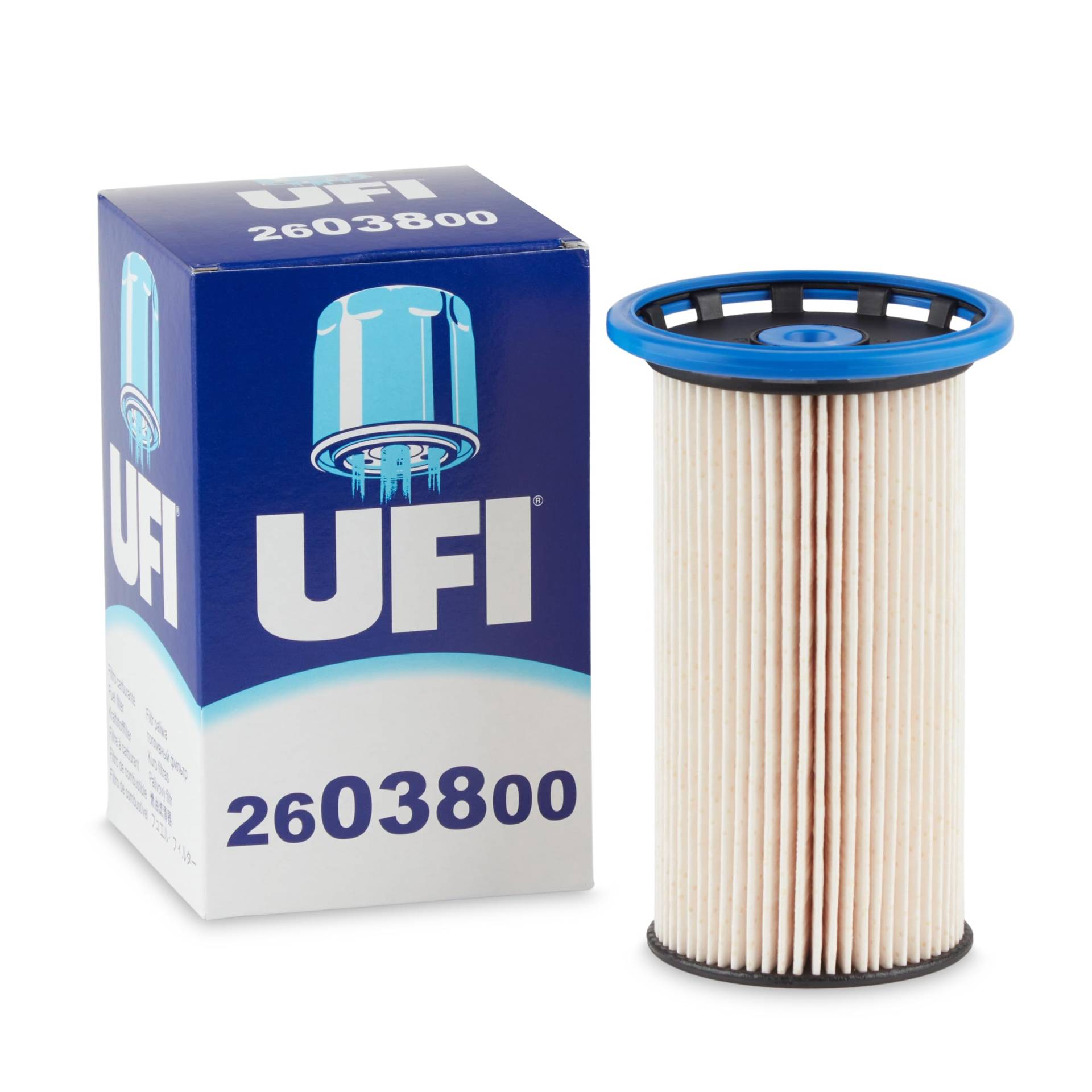 UFI Filters, Dieselfilter 26.038.00, Ersatz-Kraftstofffilter, Geeignet für Autos, Anwendbar auf verschiedene Modelle wie Audi, Seat, Skoda und Volkswagen von UFI